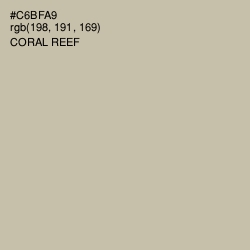 #C6BFA9 - Coral Reef Color Image